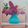 Aesthetic Flowers In A Turquoise Vase Diamond Painting