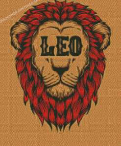 Aesthetic Leo Horoscope Diamond Painting