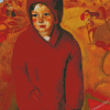 Aesthetic Boy At Harvest Time Diamond Painting