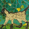 Aesthetic Mosaic Cat Diamond Painting