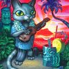 Aesthetic Tiki Cat Diamond Painting