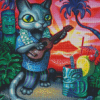 Aesthetic Tiki Cat Diamond Painting