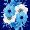 Aesthetic Blue And White Flowers Diamond Painting