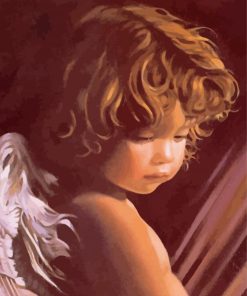 Angel Looking Down Diamond Painting