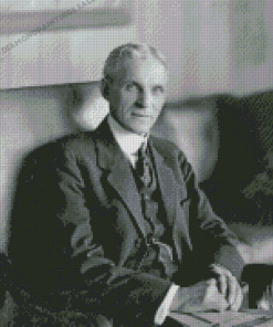 Black And White Henry Ford Diamond Painting