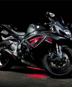 Black Suzuki Gsxr Bike Diamond Painting