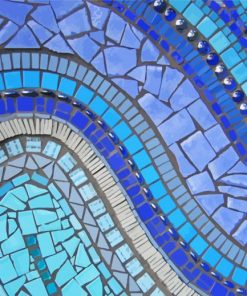 Blue Mosaic Diamond Painting
