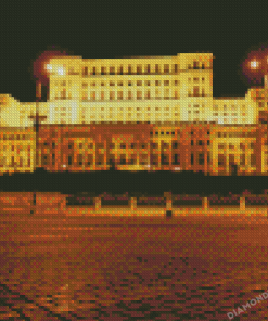 Bucharest Palace Of Parliament Diamond Painting