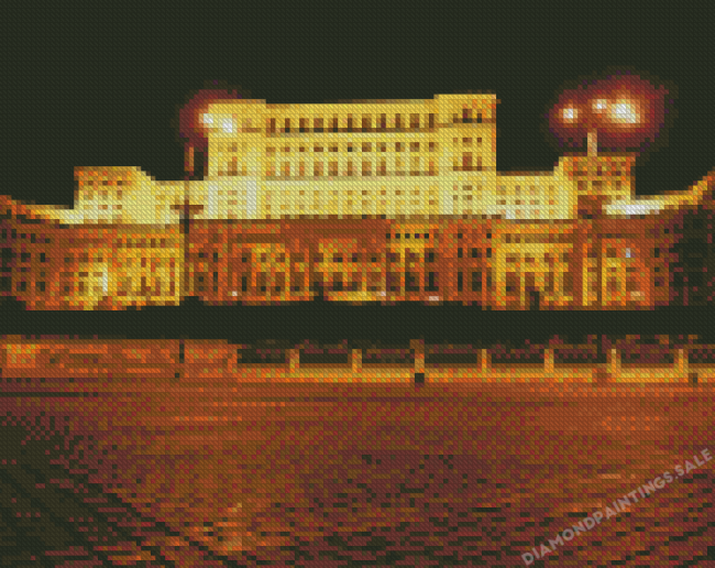 Bucharest Palace Of Parliament Diamond Painting