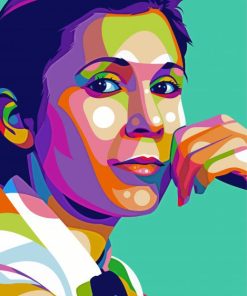 Carrie Fisher Pop Art Diamond Painting