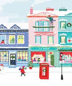 Christmas On Notting Hill Diamond Painting