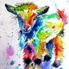 Colorful Adorable Lamb Diamond Painting