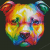 Colorful Pit Bull Art Diamond Painting