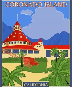 Coronado Island Poster Diamond Painting