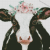 Cow Wearing Flower Crown Diamond Painting