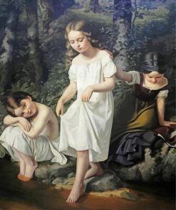 Eduard Steinbruck Children Bathing Diamond Painting