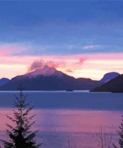 Evening In Howe Sound Landscape Diamond Painting
