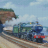 Flying Scotsman Old Train Diamond Painting