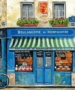 French Bakery Store Diamond Painting