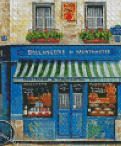 French Bakery Store Diamond Painting