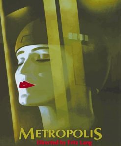 Fritz Lang Metropolis Movie Poster Diamond Painting