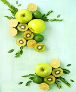 Green Fruits Diamond Painting