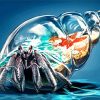 Hermit Crab Art Diamond Painting