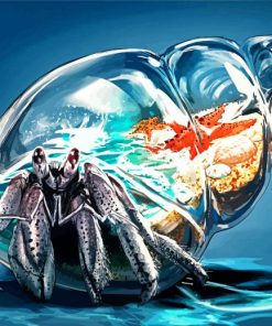 Hermit Crab Art Diamond Painting