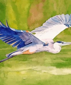 Heron Flying Diamond Painting