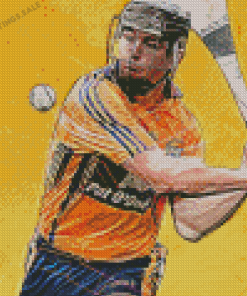 Hurling Player Art Diamond Painting