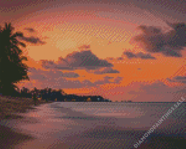 Koh Samui Beach Sunset Scene Diamond Painting