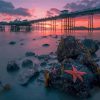 Llandudno Pier With Pink Sunset View Diamond Painting