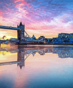 London Thames And Bridge Diamond Painting