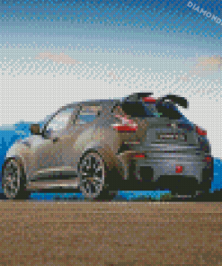 Matt Grey Nissan Juke Diamond Painting