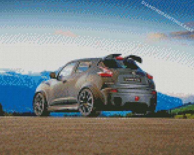 Matt Grey Nissan Juke Diamond Painting