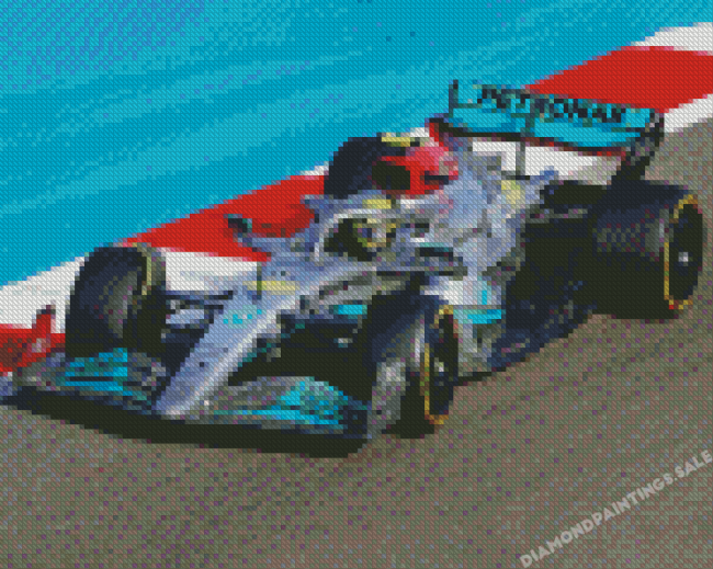 Mercedes F1 Car Diamond Painting