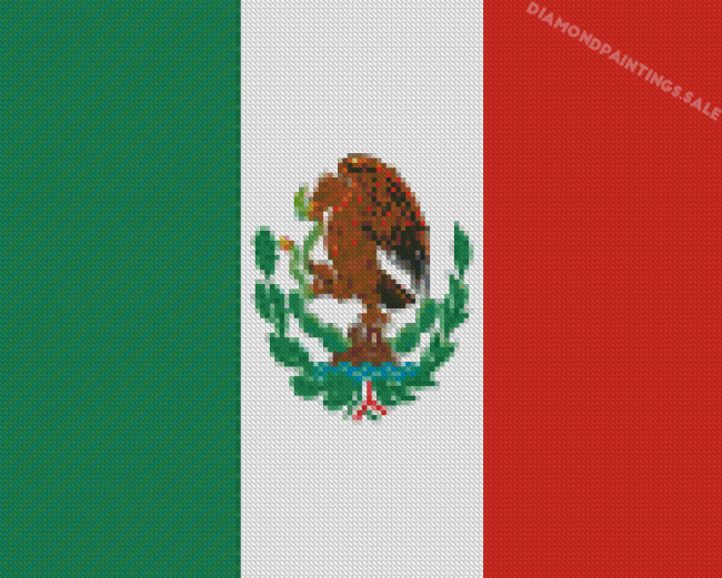 Flag Of Mexico Diamond Painting