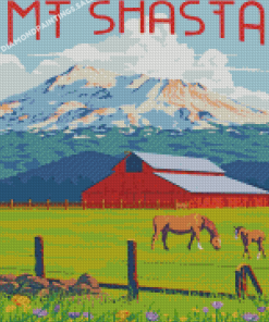 Mount Shasta Poster Diamond Painting