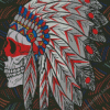 Native American Skull Head Diamond Painting