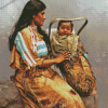 Native Mother And Baby Diamond Painting