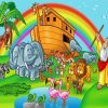 Noah's Ark Children Cartoon Diamond Painting
