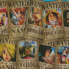 One Piece Wanted Posters Diamond Painting