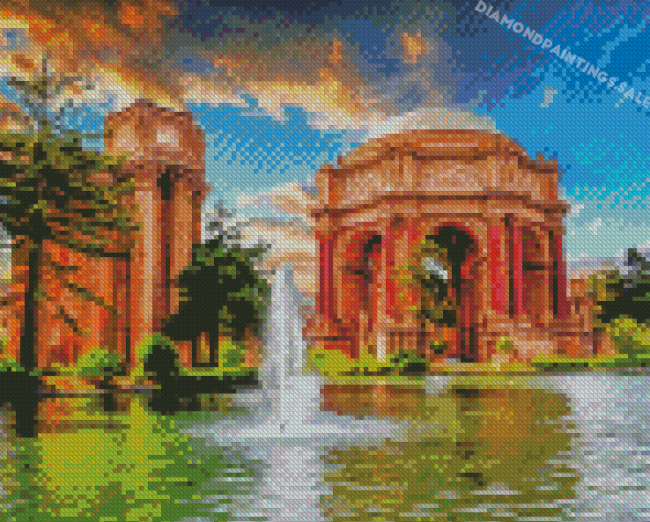 Palace Of Fine Arts California San Francisco Diamond Painting