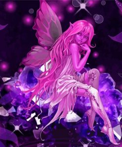 Pink Fairy Elf Diamond Painting