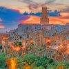 Pitigliano Town In Italy Diamond Painting