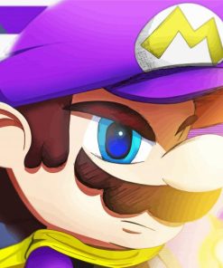 Purple Mario Art Diamond Painting