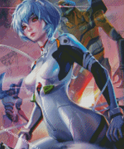 Rei Ayanami Anime Character Art Diamond Painting