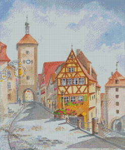 Rothenburg Germany Town Diamond Painting