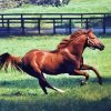 Secretariat Horse Running Diamond Painting