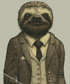 Sloth In Suit Diamond Painting